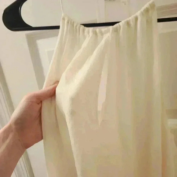 Haute Hippie Halter Keyhole Off-White Top Tank Size Small #G204 - Picture 3 of 7